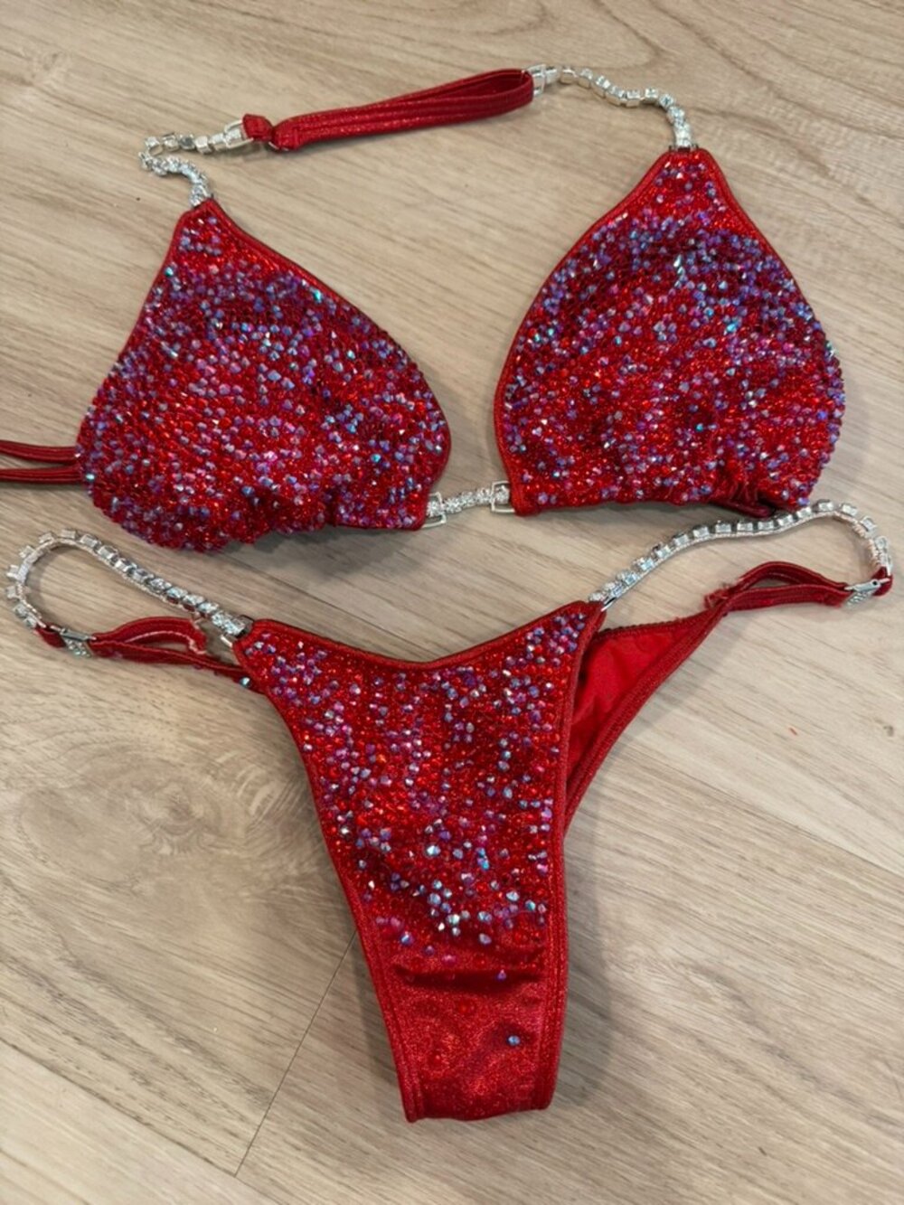 ASHLEY KALTWASSER OLYMPIA WINNING BIKINI (RED, NPC/IFBB PRO)